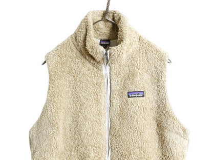パタゴニア ロスガトス フリース ベスト レディース L 古着 19年製 Patagonia 毛長 パイル ボア 重ね着 フルジップ アウトドア ハイネック