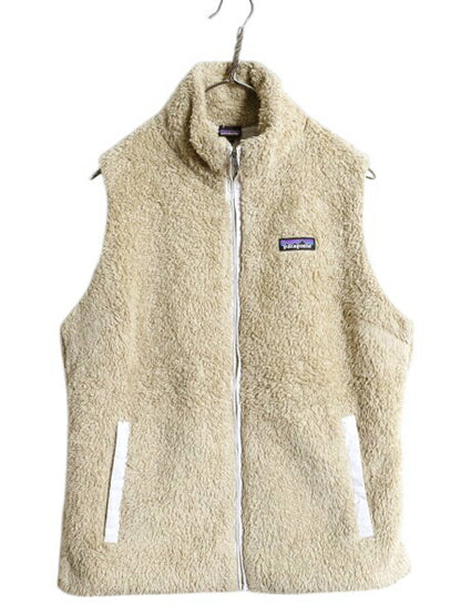 パタゴニア ロスガトス フリース ベスト レディース L 古着 19年製 Patagonia 毛長 パイル ボア 重ね着 フルジップ アウトドア ハイネック