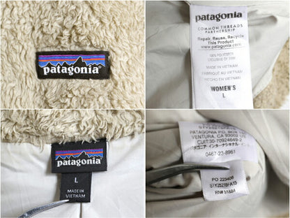 パタゴニア ロスガトス フリース ベスト レディース L / 古着15年製 Patagonia 毛長 パイル ボア 重ね着 フルジップ アウトドア ハイネック