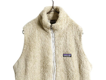 パタゴニア ロスガトス フリース ベスト レディース L / 古着15年製 Patagonia 毛長 パイル ボア 重ね着 フルジップ アウトドア ハイネック