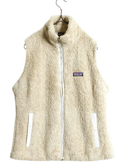パタゴニア ロスガトス フリース ベスト レディース L / 古着15年製 Patagonia 毛長 パイル ボア 重ね着 フルジップ アウトドア ハイネック