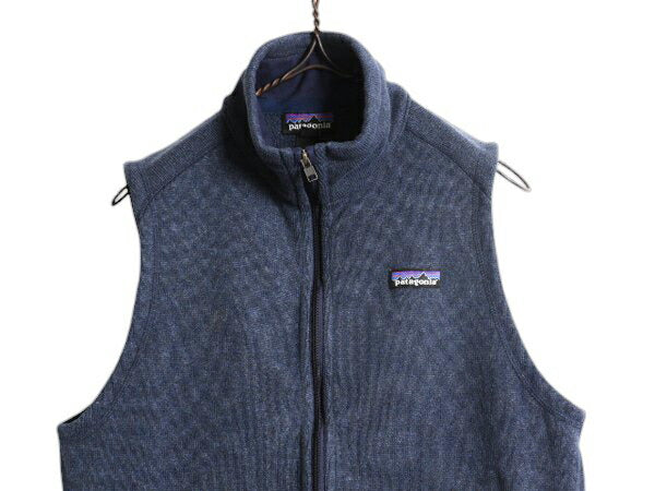 パタゴニア ベターセーター ベスト レディース L 15年製 Patagoniaフリース セーター 前開き フルジップ アウトドア ハイネック 重ね着 紺