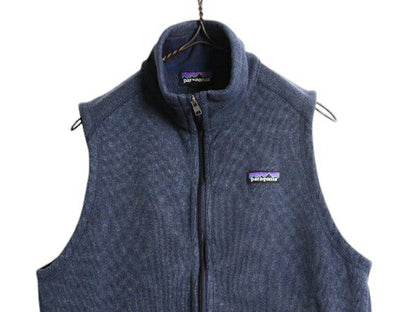 パタゴニア ベターセーター ベスト レディース L 15年製 Patagoniaフリース セーター 前開き フルジップ アウトドア ハイネック 重ね着 紺