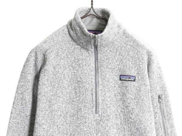 パタゴニア ベターセーター ハーフジップ レディース M 17年製 Patagonia ニット フリース ジャケット プルオーバー ジャンパー 裏起毛 灰