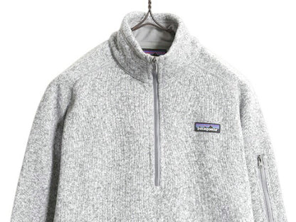 パタゴニア ベターセーター ハーフジップ レディース M 17年製 Patagonia ニット フリース ジャケット プルオーバー ジャンパー 裏起毛 灰