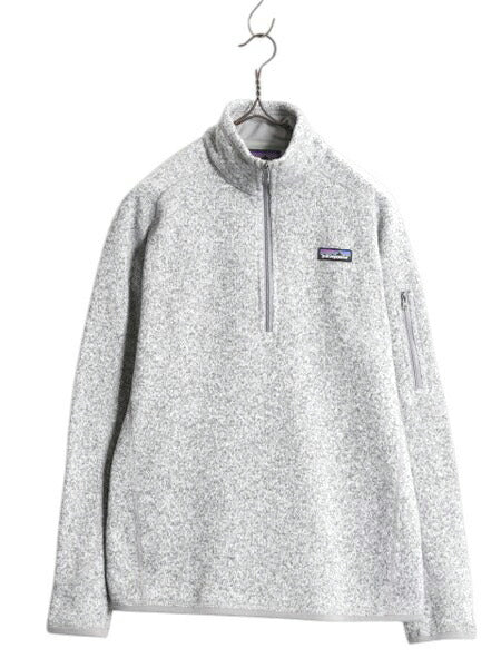 パタゴニア ベターセーター ハーフジップ レディース M 17年製 Patagonia ニット フリース ジャケット プルオーバー ジャンパー 裏起毛 灰