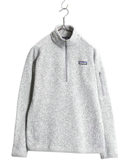 パタゴニア ベターセーター ハーフジップ レディース M 17年製 Patagonia ニット フリース ジャケット プルオーバー ジャンパー 裏起毛 灰