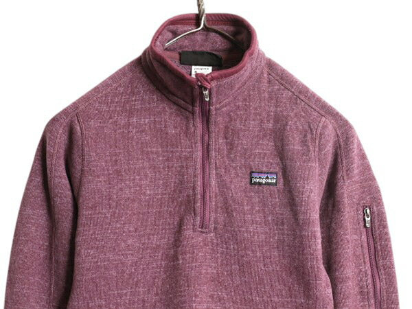 パタゴニア ベターセーター ハーフジップ レディース S 古着 12年製 Patagonia アウトドア フリース ジャケット プルオーバー ブルゾン 紫