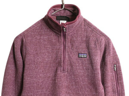 パタゴニア ベターセーター ハーフジップ レディース S 古着 12年製 Patagonia アウトドア フリース ジャケット プルオーバー ブルゾン 紫