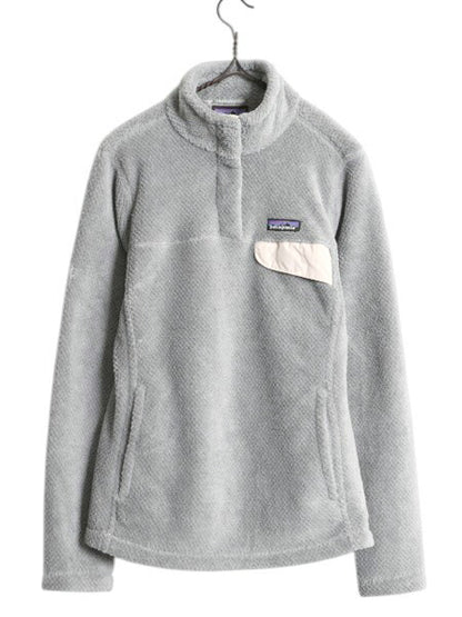パタゴニア リツール スナップT プルオーバー ジャケット レディース S 古着 18年製 Patagonia フリース アウトドア ブルゾン ハイネック