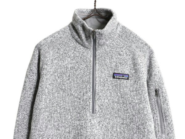 パタゴニア ベターセーター ハーフジップ レディース S 18年製 Patagonia ニット フリース ジャケット プルオーバー ジャンパー 裏起毛 灰