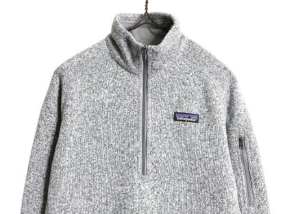 パタゴニア ベターセーター ハーフジップ レディース S 18年製 Patagonia ニット フリース ジャケット プルオーバー ジャンパー 裏起毛 灰