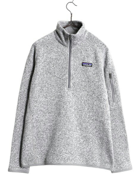 パタゴニア ベターセーター ハーフジップ レディース S 18年製 Patagonia ニット フリース ジャケット プルオーバー ジャンパー 裏起毛 灰