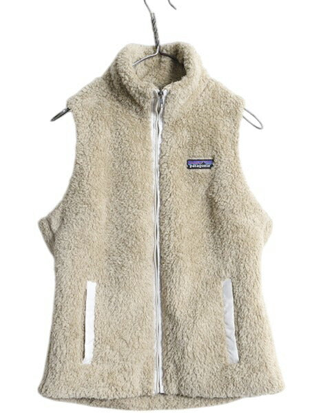 パタゴニア ロスガトス フリース ベスト レディース S 古着 18年製 Patagonia 毛長 パイル ボア 重ね着 フルジップ アウトドア ハイネック