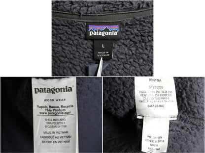 パタゴニア ロスガトス ハーフジップ レディース L 古着 18年製 Patagonia 毛長 パイル ボア フリース ジャケット プルオーバー アウトドア