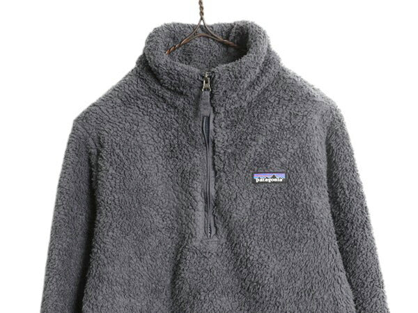 パタゴニア ロスガトス ハーフジップ レディース L 古着 18年製 Patagonia 毛長 パイル ボア フリース ジャケット プルオーバー アウトドア