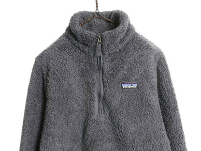 パタゴニア ロスガトス ハーフジップ レディース L 古着 18年製 Patagonia 毛長 パイル ボア フリース ジャケット プルオーバー アウトドア