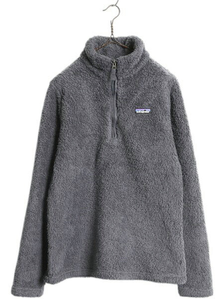 パタゴニア ロスガトス ハーフジップ レディース L 古着 18年製 Patagonia 毛長 パイル ボア フリース ジャケット プルオーバー アウトドア