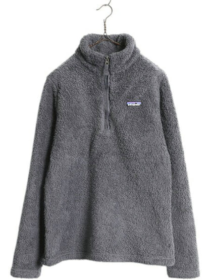 パタゴニア ロスガトス ハーフジップ レディース L 古着 18年製 Patagonia 毛長 パイル ボア フリース ジャケット プルオーバー アウトドア