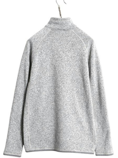 パタゴニア ベターセーター ハーフジップ メンズ M 18年製 Patagonia フリース ジャケット プルオーバー ブルゾン 裏起毛 カレッジ 刺繍 灰