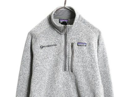 パタゴニア ベターセーター ハーフジップ メンズ M 18年製 Patagonia フリース ジャケット プルオーバー ブルゾン 裏起毛 カレッジ 刺繍 灰