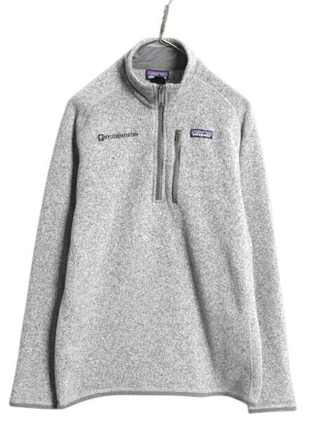 パタゴニア ベターセーター ハーフジップ メンズ M 18年製 Patagonia フリース ジャケット プルオーバー ブルゾン 裏起毛 カレッジ 刺繍 灰