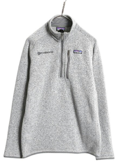 パタゴニア ベターセーター ハーフジップ メンズ M 18年製 Patagonia フリース ジャケット プルオーバー ブルゾン 裏起毛 カレッジ 刺繍 灰