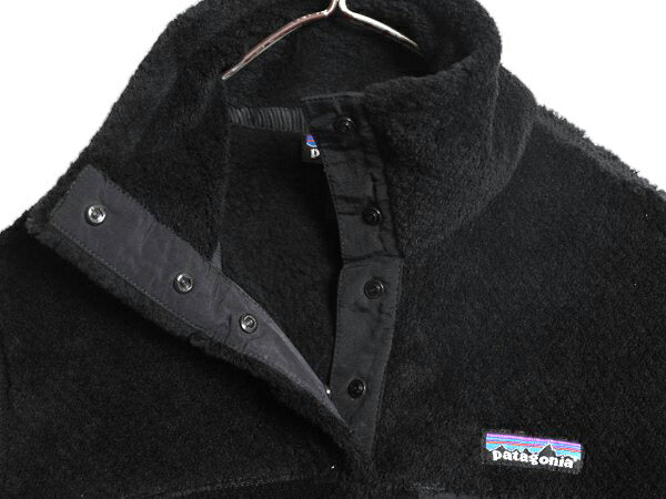パタゴニア リツール スナップT プルオーバー ジャケット レディース S / 11年製 Patagonia フリース アウトドア ブルゾン ハイネック 黒