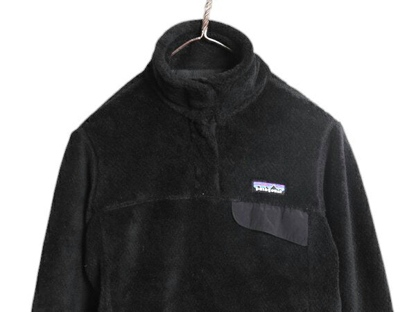 パタゴニア リツール スナップT プルオーバー ジャケット レディース S / 11年製 Patagonia フリース アウトドア ブルゾン ハイネック 黒