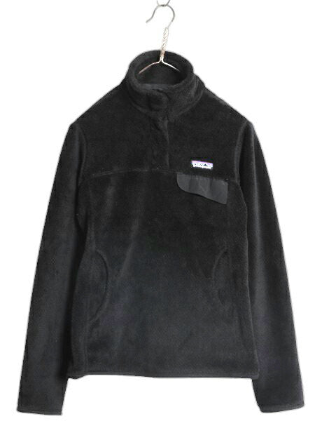 パタゴニア リツール スナップT プルオーバー ジャケット レディース S / 11年製 Patagonia フリース アウトドア ブルゾン ハイネック 黒