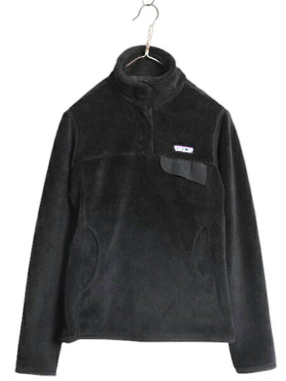 パタゴニア リツール スナップT プルオーバー ジャケット レディース S / 11年製 Patagonia フリース アウトドア ブルゾン ハイネック 黒