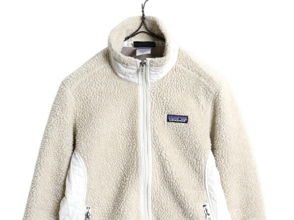 パタゴニア クラシック レトロX ジャケット レディース XS 古着 09年製 Patagonia フルジップ アウトドア フリース パイル 廃盤 ナチュラル