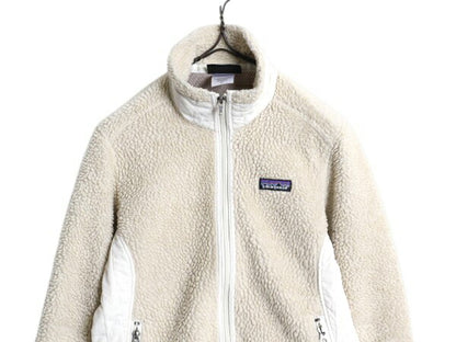 パタゴニア クラシック レトロX ジャケット レディース XS 古着 09年製 Patagonia フルジップ アウトドア フリース パイル 廃盤 ナチュラル