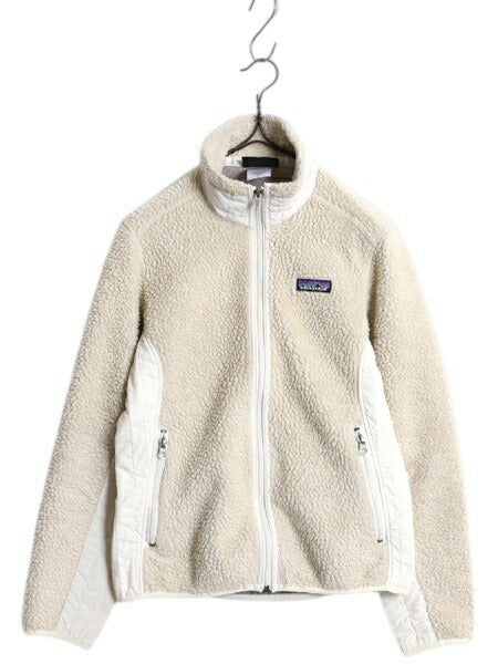 パタゴニア クラシック レトロX ジャケット レディース XS 古着 09年製 Patagonia フルジップ アウトドア フリース パイル 廃盤 ナチュラル