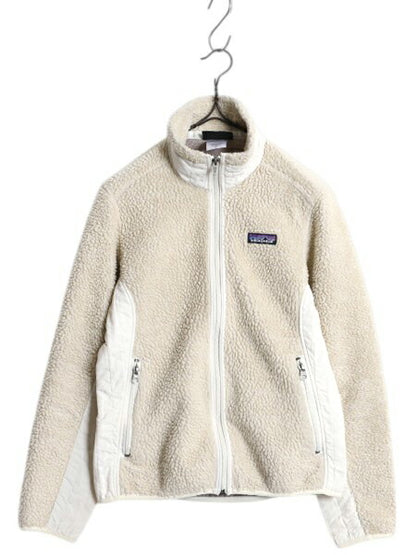 パタゴニア クラシック レトロX ジャケット レディース XS 古着 09年製 Patagonia フルジップ アウトドア フリース パイル 廃盤 ナチュラル