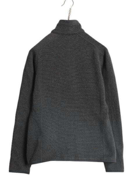 パタゴニア ベターセーター ジャケット レディース S / 17年製 Patagonia アウトドア フリース ニット フルジップ ブルゾン ハイネック 黒