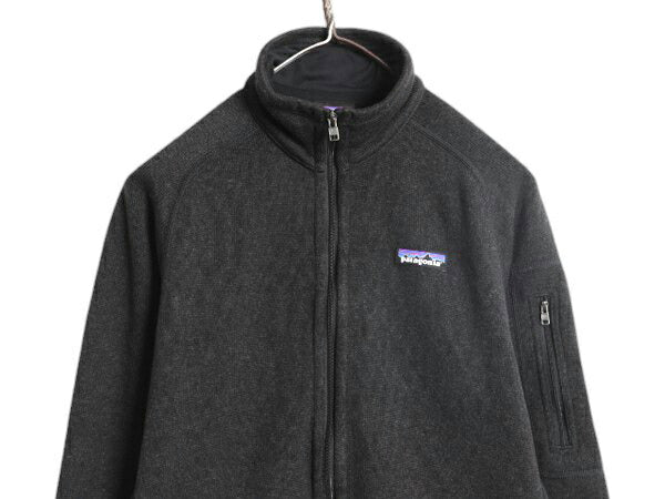 パタゴニア ベターセーター ジャケット レディース S / 17年製 Patagonia アウトドア フリース ニット フルジップ ブルゾン ハイネック 黒