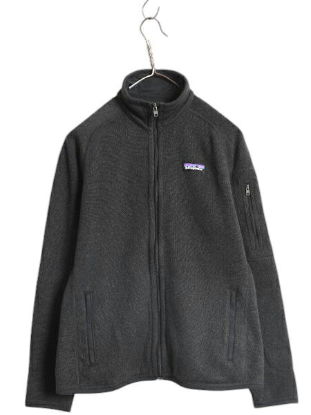 パタゴニア ベターセーター ジャケット レディース S / 17年製 Patagonia アウトドア フリース ニット フルジップ ブルゾン ハイネック 黒