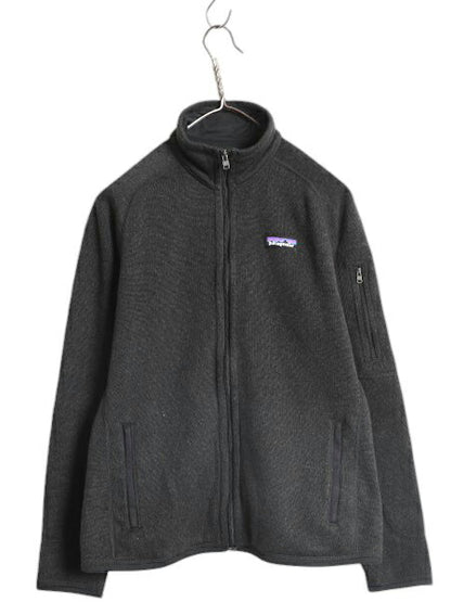 パタゴニア ベターセーター ジャケット レディース S / 17年製 Patagonia アウトドア フリース ニット フルジップ ブルゾン ハイネック 黒