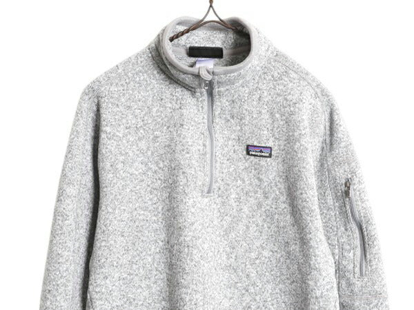 パタゴニア ベターセーター ハーフジップ レディース L  灰 古着 Patagonia アウトドア フリース ジャケット プルオーバー ブルゾン グレー