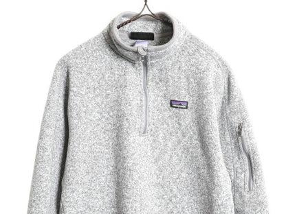 パタゴニア ベターセーター ハーフジップ レディース L  灰 古着 Patagonia アウトドア フリース ジャケット プルオーバー ブルゾン グレー