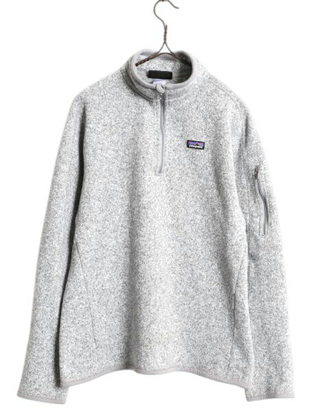パタゴニア ベターセーター ハーフジップ レディース L  灰 古着 Patagonia アウトドア フリース ジャケット プルオーバー ブルゾン グレー