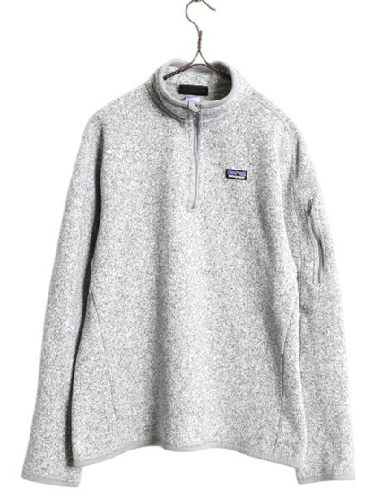 パタゴニア ベターセーター ハーフジップ レディース L  灰 古着 Patagonia アウトドア フリース ジャケット プルオーバー ブルゾン グレー