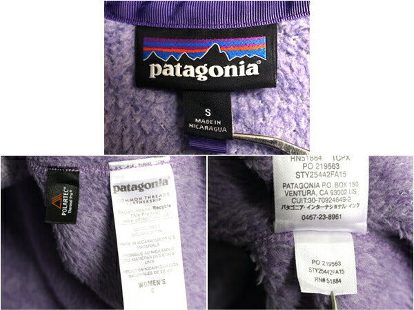 パタゴニア リツール スナップT プルオーバー ジャケット レディース S / 古着 15年製 Patagonia フリース アウトドア ブルゾン ハイネック