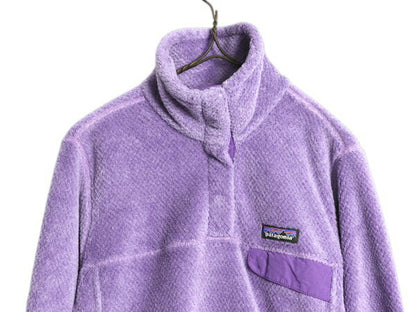 パタゴニア リツール スナップT プルオーバー ジャケット レディース S / 古着 15年製 Patagonia フリース アウトドア ブルゾン ハイネック