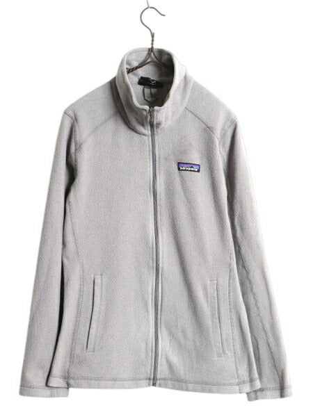 パタゴニア マイクロD フリース ジャケット レディース M / 19年製 Patagonia アウトドア ハイネック フルジップ ジャンパー ポケット付き