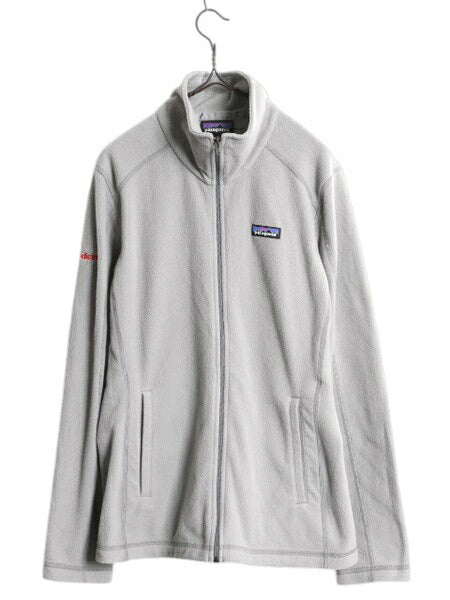 パタゴニア マイクロD フリース ジャケット レディース M / 20年製 Patagonia アウトドア ハイネック フルジップ ジャンパー ポケット付き