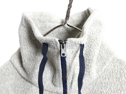 パタゴニア シアーリング ジャケット レディース XS 18年製 Patagonia アウトドア フルジップ フリース 毛足 ボア ハイネック ツートン 灰