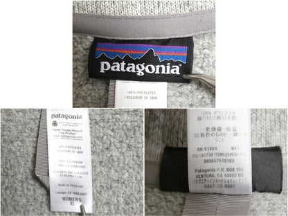 パタゴニア ベターセーター コート レディース XL / 古着 Patagonia アウトドア フリース セーター ジャケット プルオーバー ハイネック 灰