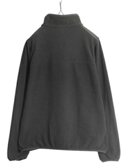 US企画 パタゴニア マイクロD スナップT レディース M 黒 古着 PATAGONIA アウトドア プルオーバー フリース ジャケット ブルゾン ブラック